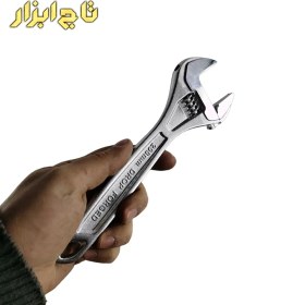 تصویر آچار فرانسه کنزاکس مدل Kaw-108 سایز 8 اینچ Kenzax Kaw-108 Adjustable Wrench 8 Inch