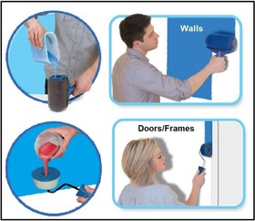 تصویر غلطک نقاشی بدون چکه و پاشش Paint Runner مدل ۶ تکه | آمازونیکس 