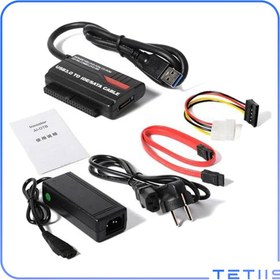 تصویر مبدل USB 3.0 به SATA/IDE کی نت مدل K-COU30IDE 