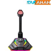 تصویر میکروفن رومیزی گیمینگ هویت مدل GK56B RGB Havit GK-56B Gaming professional rgb condenser microphone