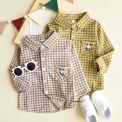 تصویر پیراهن چهارخونه پاندا مدل K147 