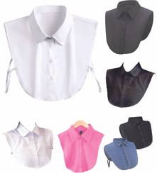 تصویر یقه حجاب مدل شومیزی fake collar,detachable collar