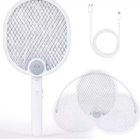 تصویر پشه کش تاشو شارژی مدل 3319 Electronic mosquito swatter 