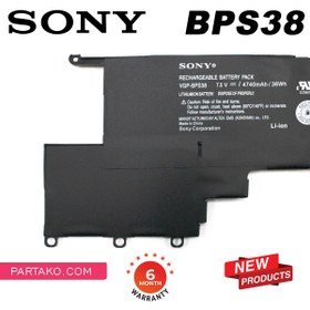 تصویر باتری اورجینال لپ تاپ سونی Sony VGP-BPS38 ا Sony VGP-BPS38 Original Battery Sony VGP-BPS38 Original Battery