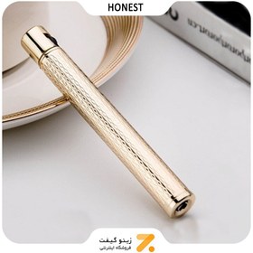 تصویر فندک گازی طلایی هانست مدل مدادی 