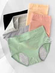 تصویر شورتکس بهداشتی زنانه جیبدار نخ پنبه‌ای 