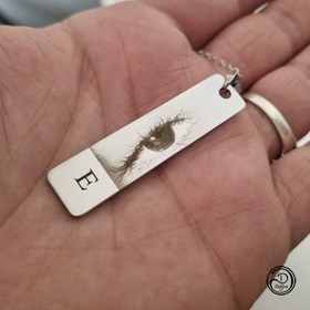 تصویر جاکلیدی استیل حک چشم 