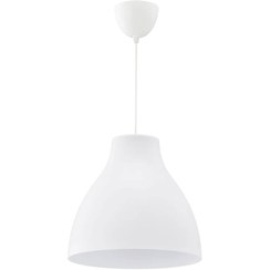 تصویر چراغ آویز سفید 28 سانتی متری ایکیا مدل IKEA MELODI ا IKEA MELODI pendant lamp white 28 cm IKEA MELODI pendant lamp white 28 cm