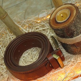 تصویر کمربند چرمی طبیعی 
