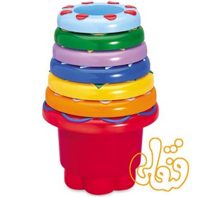 تصویر لیوانهای رنگین کمان تولو rainbow stacker 89650 