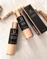 تصویر ست کرم پودر و پد با پایه سیلیکونی Liquid Foundation