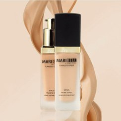 تصویر کرم پودر پمپی مری بل 30 میل MARIBELL FOUNDATION CREAM FLAWLESS EFFECT 