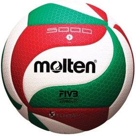 تصویر توپ والیبال چرمی 5500 مولتن نمره 5 