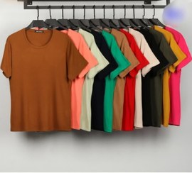 تصویر تیشرت مشکی برشکا زنانه سایز ۳۶_۴۶ 