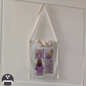 تصویر کیف دستی بنفش 