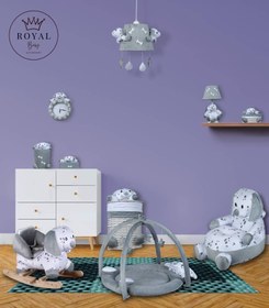 تصویر اکسسوری اتاق کودک ۱۳ تیکه طرح هاپو سفید 