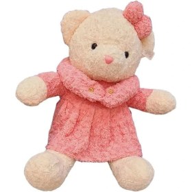 تصویر عروسک خرس گل رز 