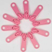 تصویر سرزیپ پلاستیکی نمره 5 رنگ صورتی 