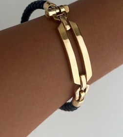 تصویر دستبند چرمی مستطیلی 