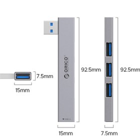 تصویر هاب مینی 4 پورت USB3.0 اوریکو مدل YSZ1-U3 ORICO YSZ1-U3 Mini USB3.0 HUB