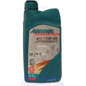 تصویر روغن دنده (واسکازین) API GL4/Gl4Plus ادینول Addinolحجم 1 لیتر 75W80 