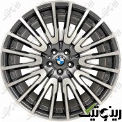 تصویر رینگ فابریک بی ام دبلیو 730Li رنگ رخ تراش مشکی مدل G11/G12 