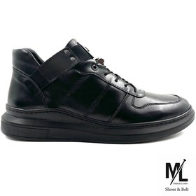 تصویر نیم بوت چرم مردانه | اسپرت |‌ کد:P10 | چرم میخچی 