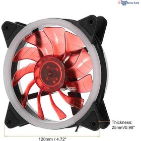 تصویر فن کیس مدل 12025 RED FAN120 12025 RED Case Fan