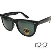 تصویر عینک آفتابی ریبن RAY BAN شیشه سنگ کائوچو کد RB2140s رنگ مشکی مات با لنز دودی 