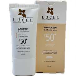 تصویر کرم ضد آفتاب و ضد چروک +SPF50 مناسب پوست خشک و معمولی لوسل (رنگ لایت) 