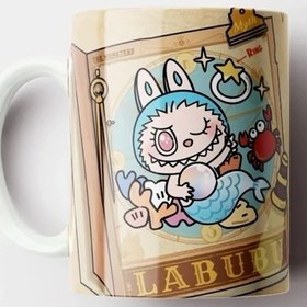 تصویر ماگ سرامیکی طرح عروسک لبوبو کیوت فانتزی کد41 