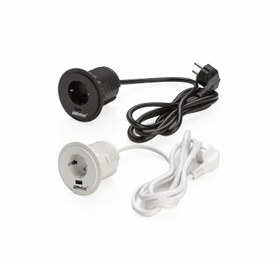 تصویر پریز گرد توکار سیمپل کد 10034 