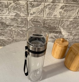 تصویر بطری دمنوش دو جداره 