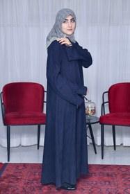 تصویر عبا نازنین - سرمه ای ۱ 