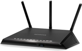 تصویر روتر WiFi Smart NETGEAR Nighthawk Smart (R6700) - AC17 ... NETGEAR Nighthawk Smart Wi-Fi Router, R6700 - AC1750 Wireless Speed Up to 1750 Mbps | Up to 1500 Sq Ft Coverage & 25 Devices | 4 x 1G Ethernet and 1 x 3.0 USB Ports | Armor Security AC WiFi Router