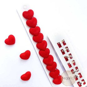 تصویر قفل مو مخملی قرمز 