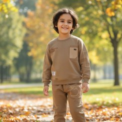 تصویر بلوز شلوار مجلسی کتان پسرانه|لباس بچگانه 