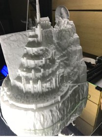 تصویر مدل سه بعدی ماکت قصر ارباب حلقه ها Minas tirith (STL) 