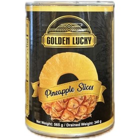 تصویر کمپوت آناناس golden lucky (گلدن لاکی) وزن 565 گرم 