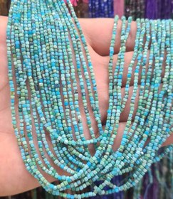 تصویر ریسه سنگ فیروزه مکعب سایز 3 