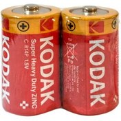 تصویر باتری سایز متوسط KODAK مدل Super Heavy Duty شرینک 2 عددی 
