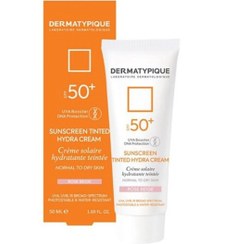 تصویر کرم ضد آفتاب درماتیپیک رنگی پوست خشک (رنگ رز بژ) +spf50 