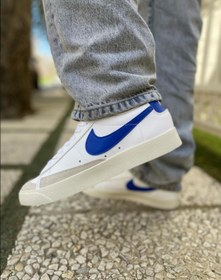 تصویر کفش کتونی اسپرت مناسب رانینگ و روزمره نایک مدل بلیزر - سفید Sports sneakers suitable for running and everyday Nike Blazer model