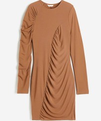 تصویر پیراهن زنانه مجلسی چین دار اچ اند ام- H&M 