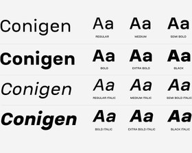 تصویر Conigen Modern Sans Serif 