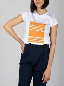 تصویر تی شرت آستین کوتاه زنانه سی ام ا cm | 102011166008 cm | 102011166008