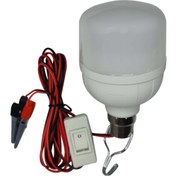 تصویر لامپ 12ولت سیار ایرانی 20وات ضدآب تکی و دوقلو باسیم سه متری با گیره سوسماری/ (نور فوق العاده عالی با مصرف کم)(مناسب با ولتاژ 12و14ولت برق خودرو) Ecoplasفروش عمده دارای تخفیف