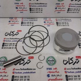 تصویر رینگ و پیستون ( پستان ) موتور هوندا CG 200 سی جی ( سایز 0/100 ) 