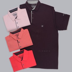 تصویر تیشرت یقه دار مردانه سایز بزرگ کد ۵۳۳۲ 