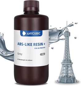 تصویر رزین رنگ خاکستری 1000 گرمی ANYCUBIC 3D Printer Resin - ارسال 20 روز کاری 